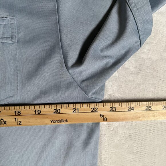 Travis Mathew Polo Shirt Men Size XL Blue Short Sleeve Stretch Embroidered Logo - Picture 8 of 11